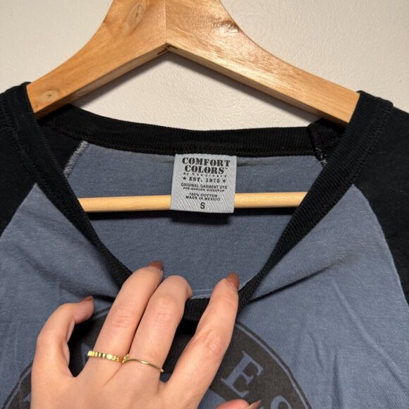 The Eagles Band Baseball Tee Small Blue Black - Picture 3 of 4